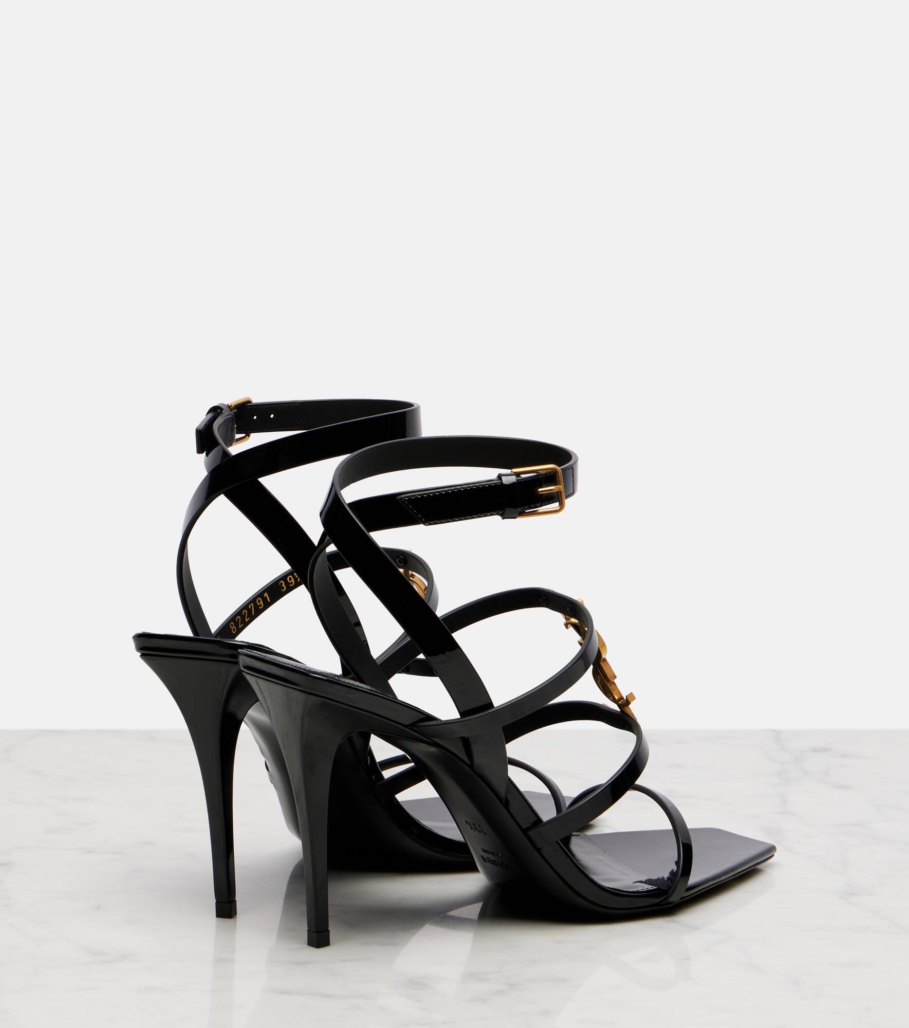 Cassandra 90 patent leather sandals - 2
