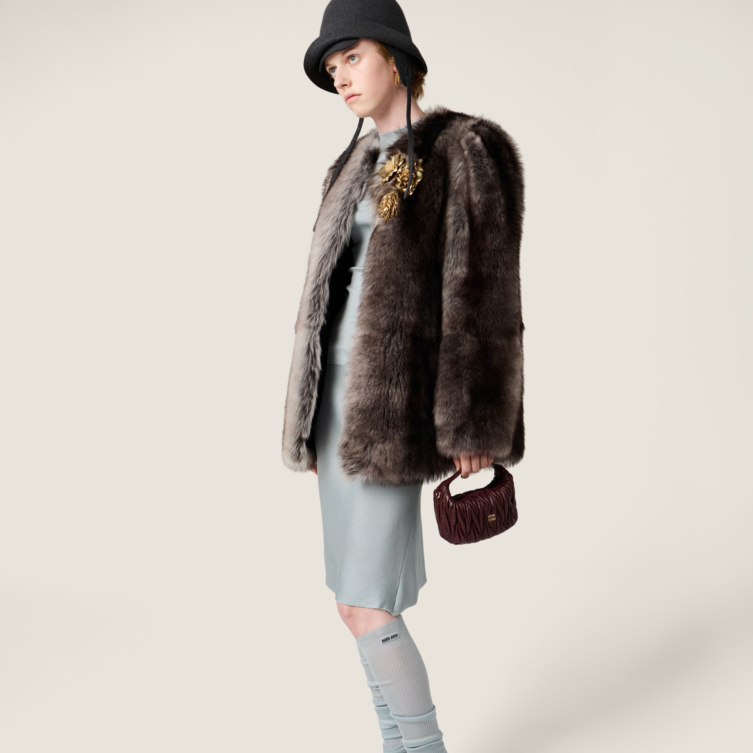 Shearling fur jacket - 4