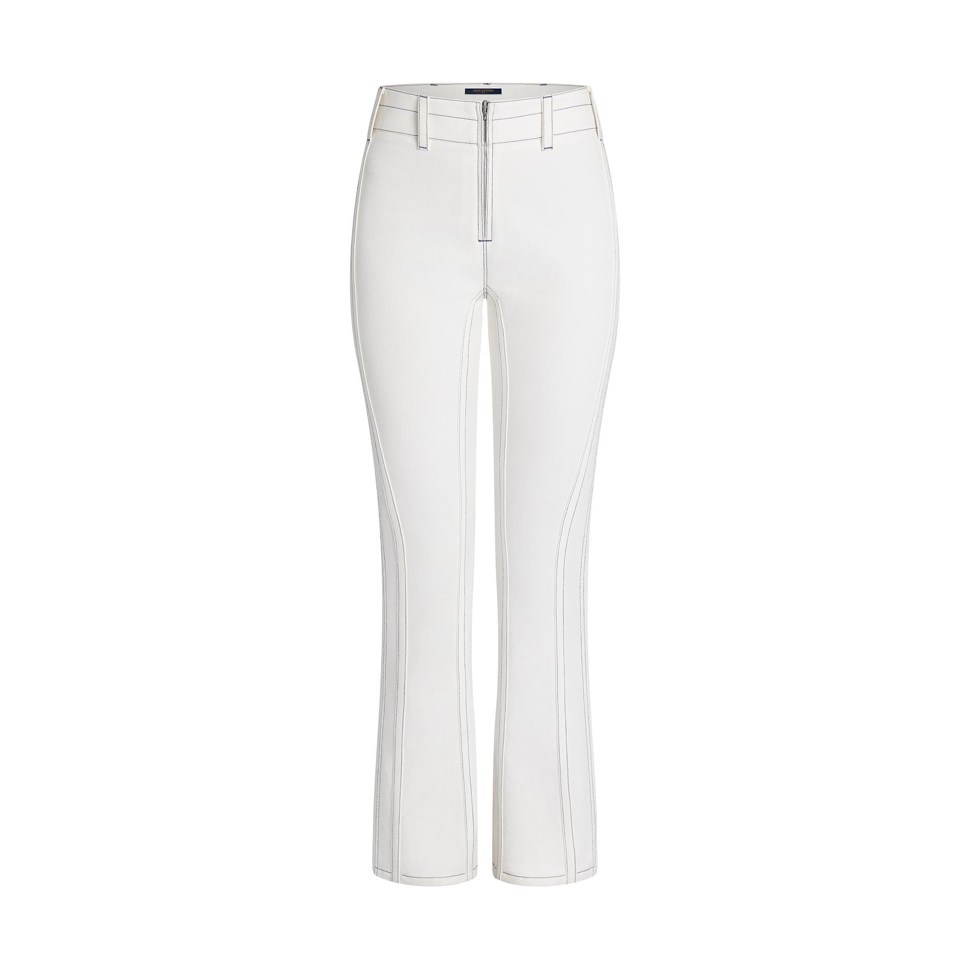 Structured Washed Denim Jeans - 1