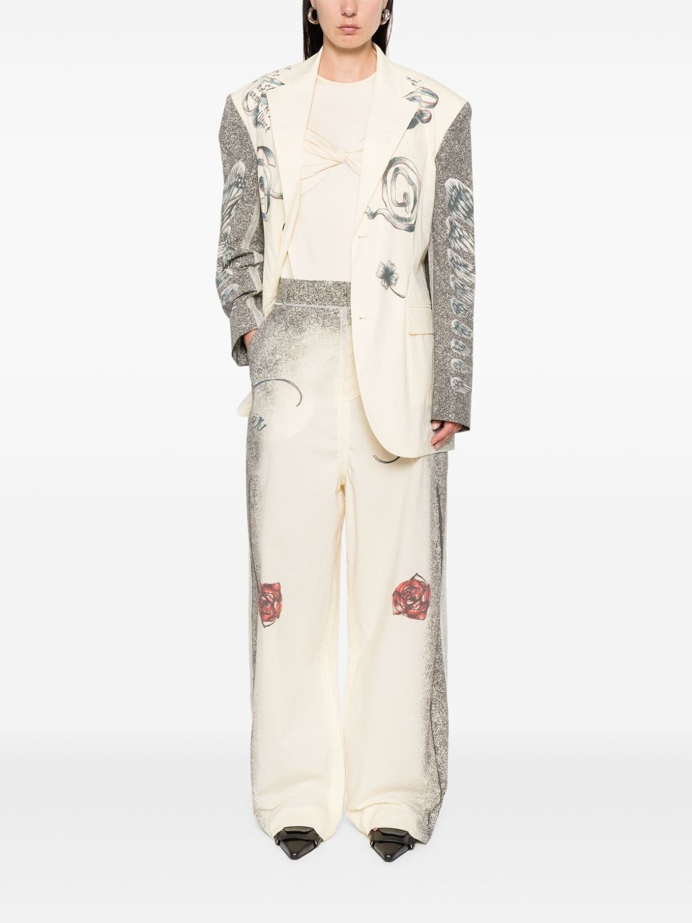 multi-tattoo blazer - 3