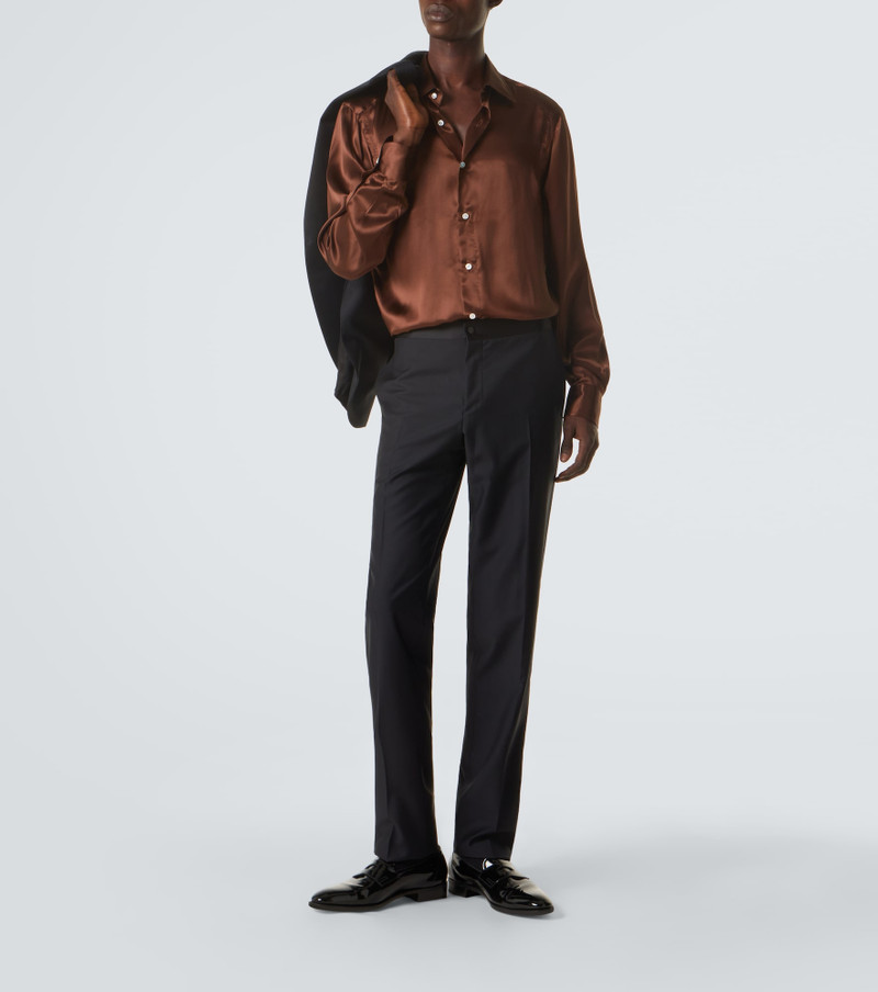 RUBINACCI Silk satin shirt outlook