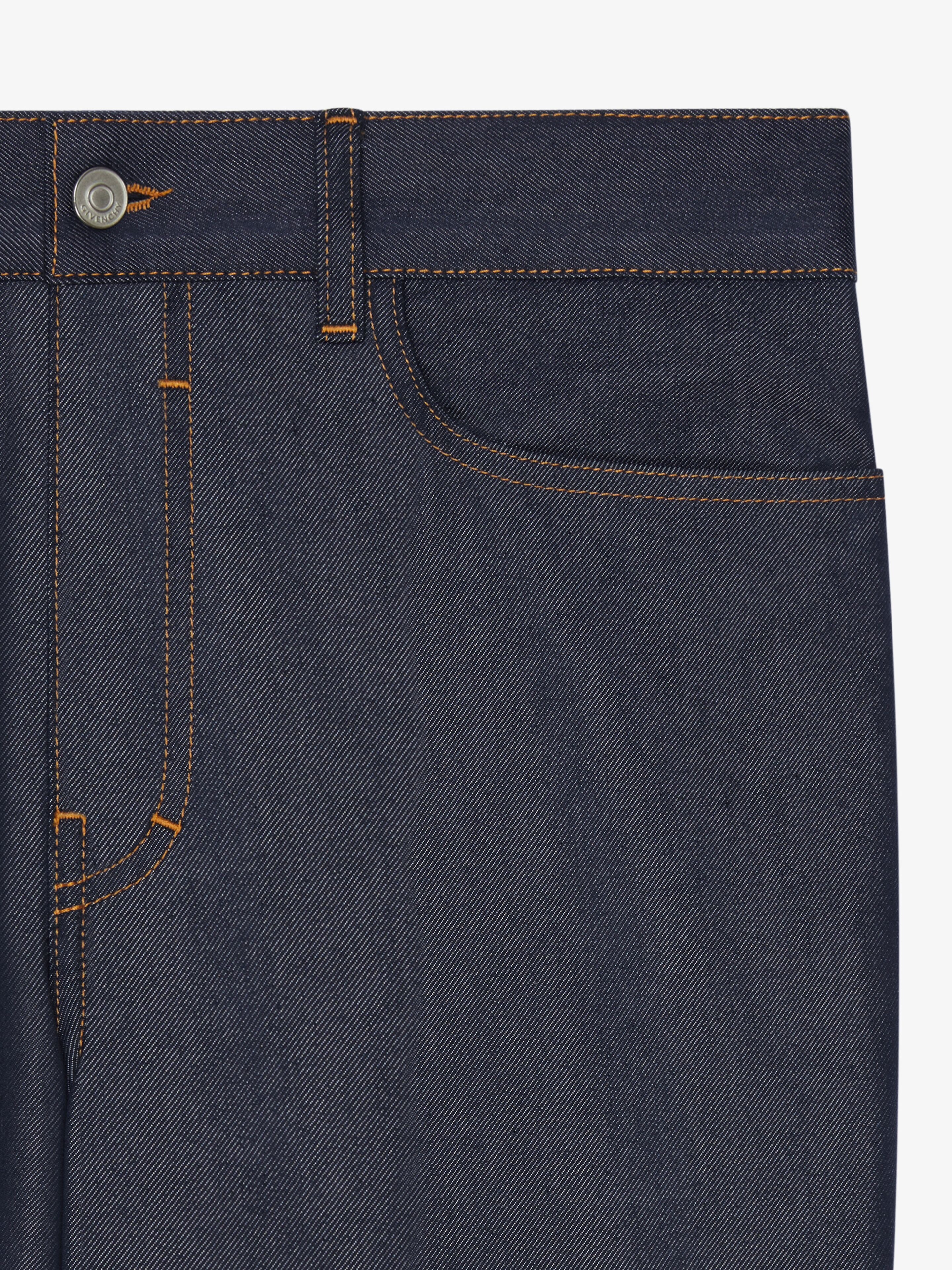 SLIM FIT JEANS IN DENIM SILK - 5