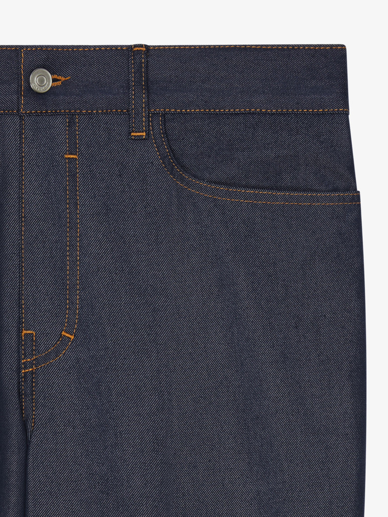SLIM FIT JEANS IN DENIM SILK 5