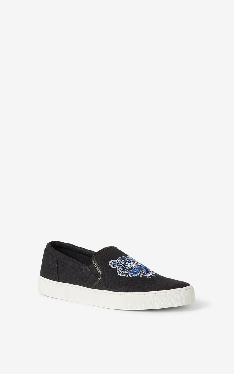 K-SKATE Tiger canvas slip-on sneakers 3