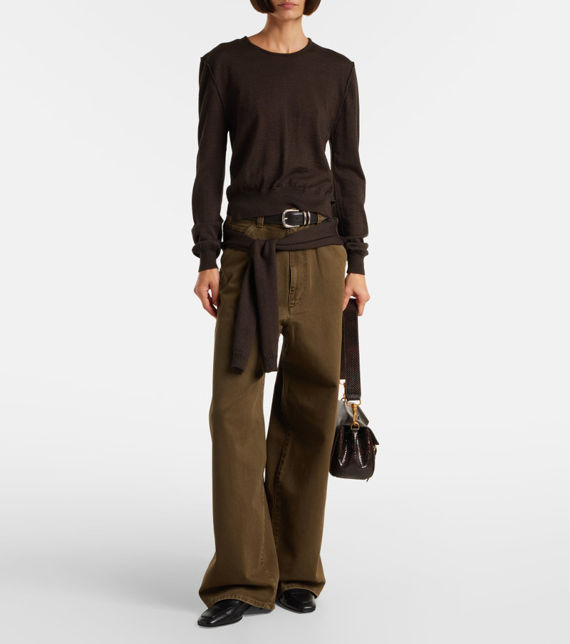 Lemaire High-rise wide-leg jeans outlook