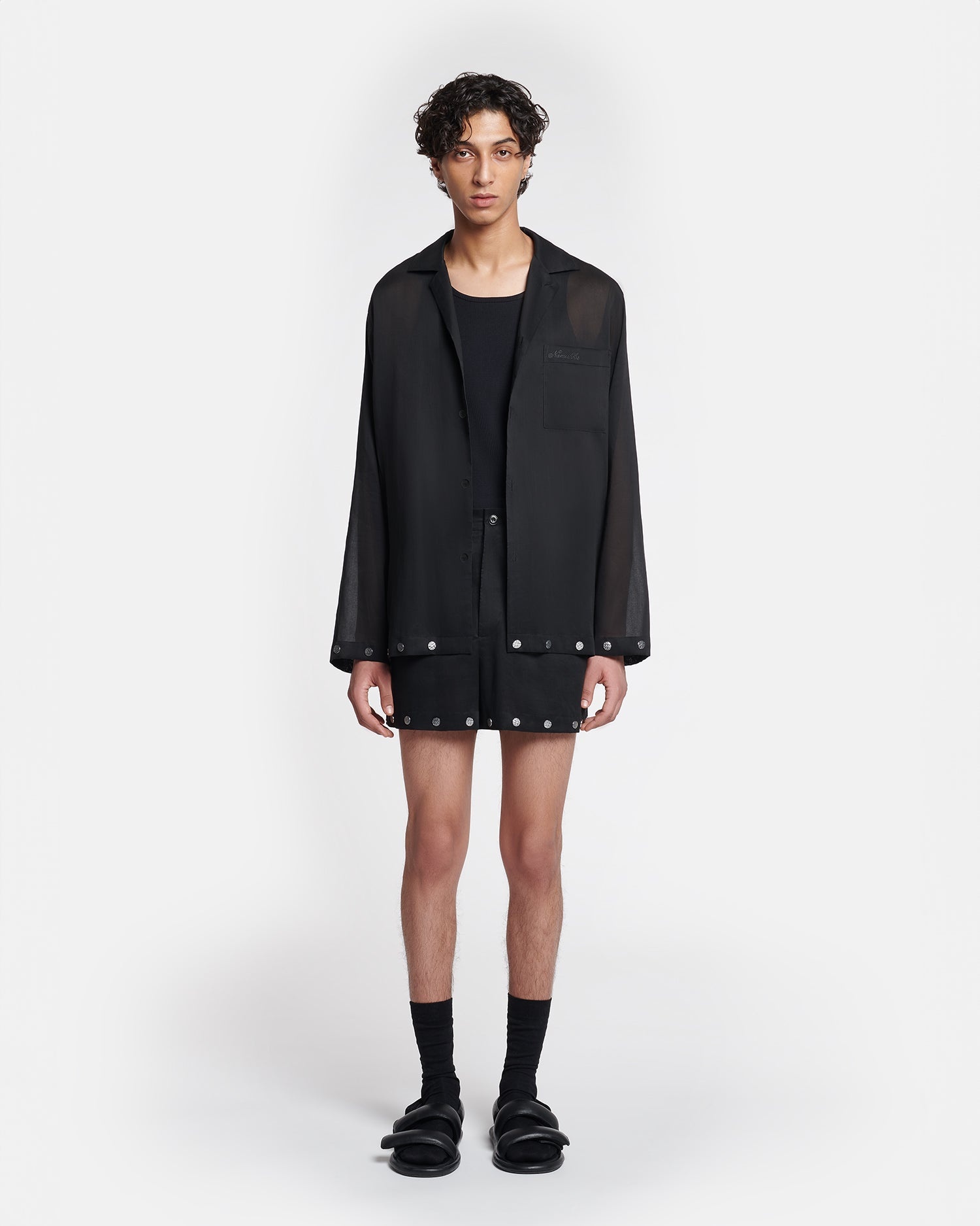 Studded Organza Shirt - 4