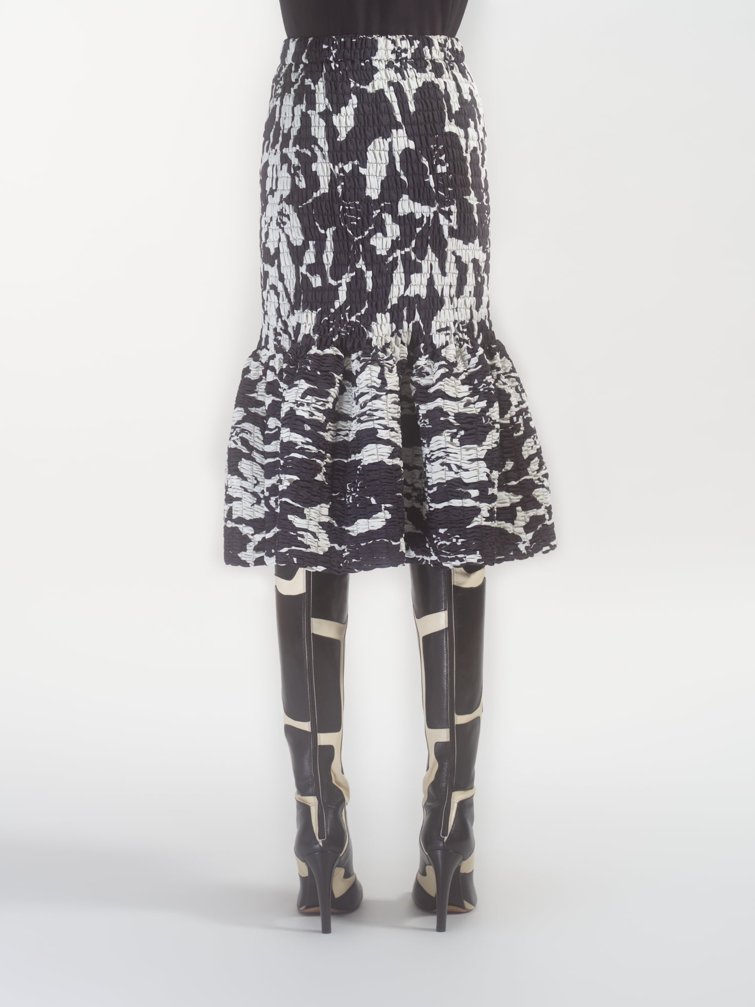 PRINTED SMOCK SKIRT - 4