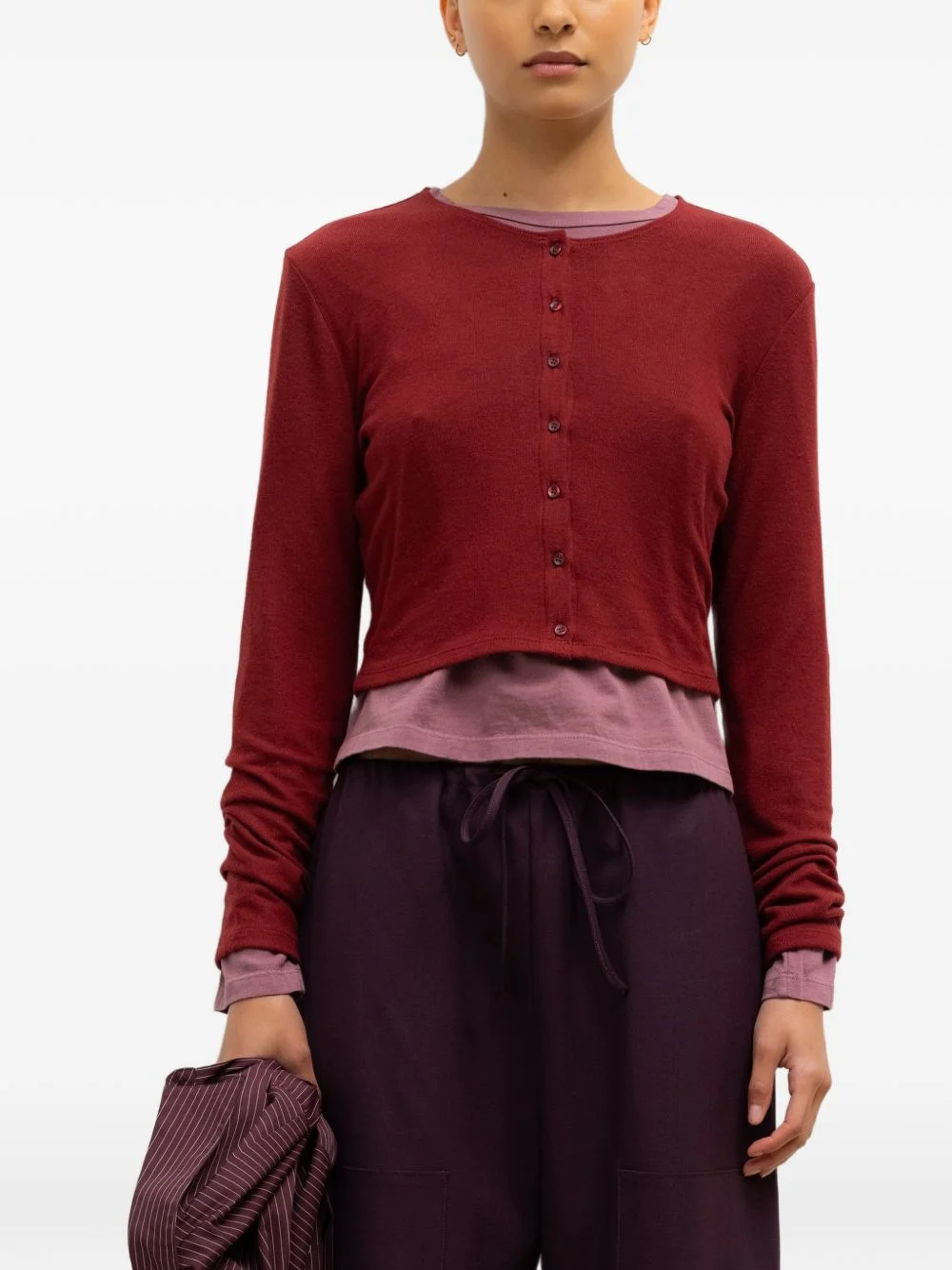Lauren buttoned long-sleeved cardigan - 1