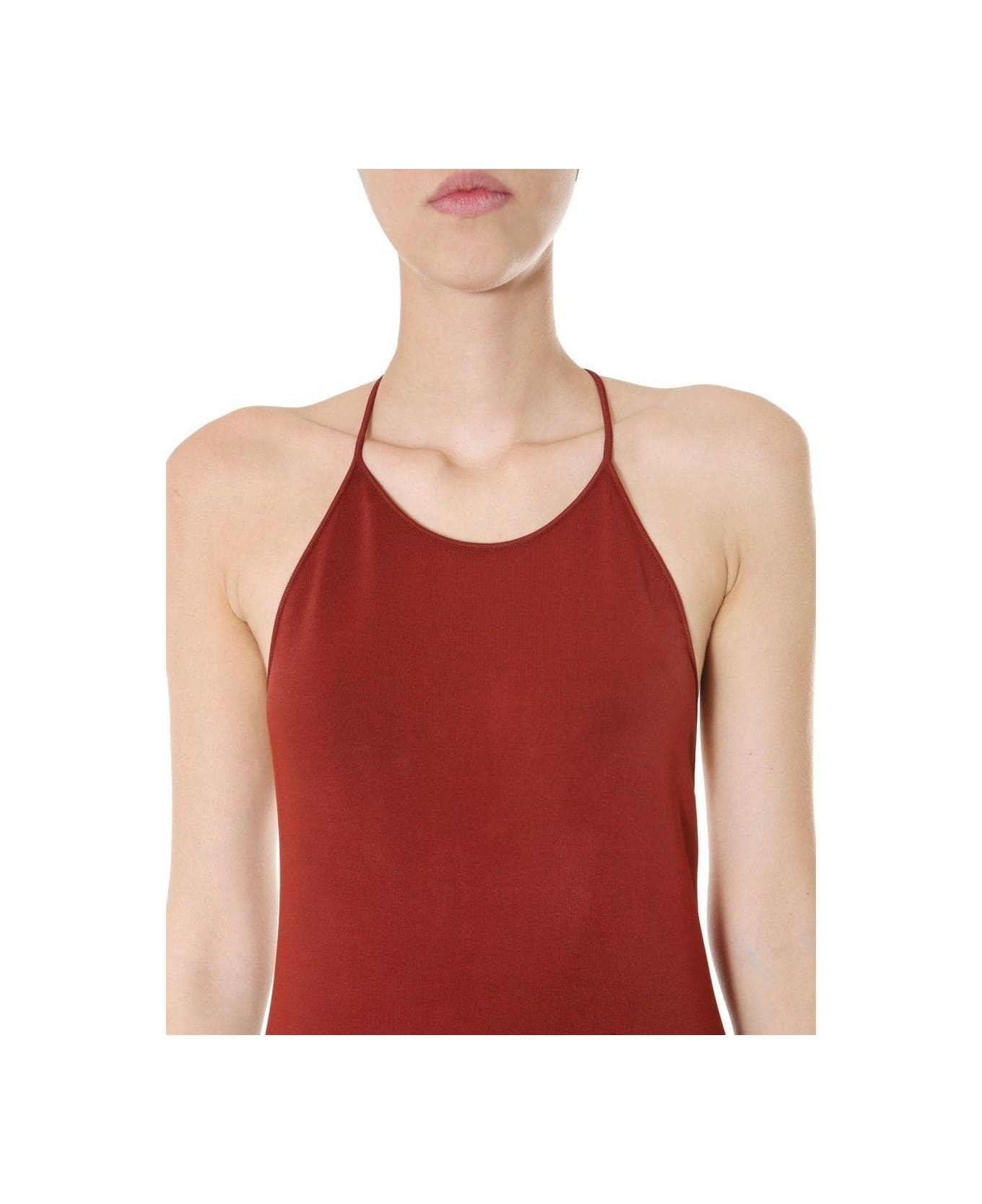 Open Back Halter Dress - 4