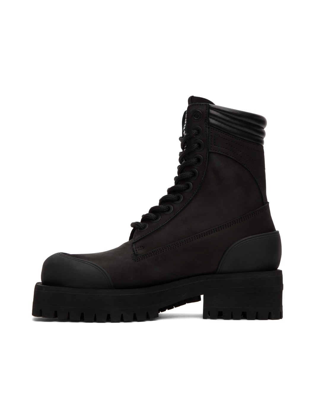 Black Stacked Ankle Boots - 3