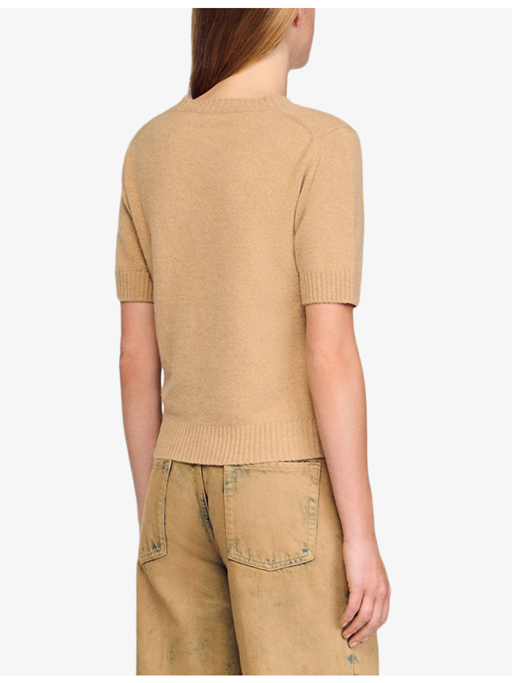 Logo-Embroidered Short-Sleeve Wool Jumper - 4