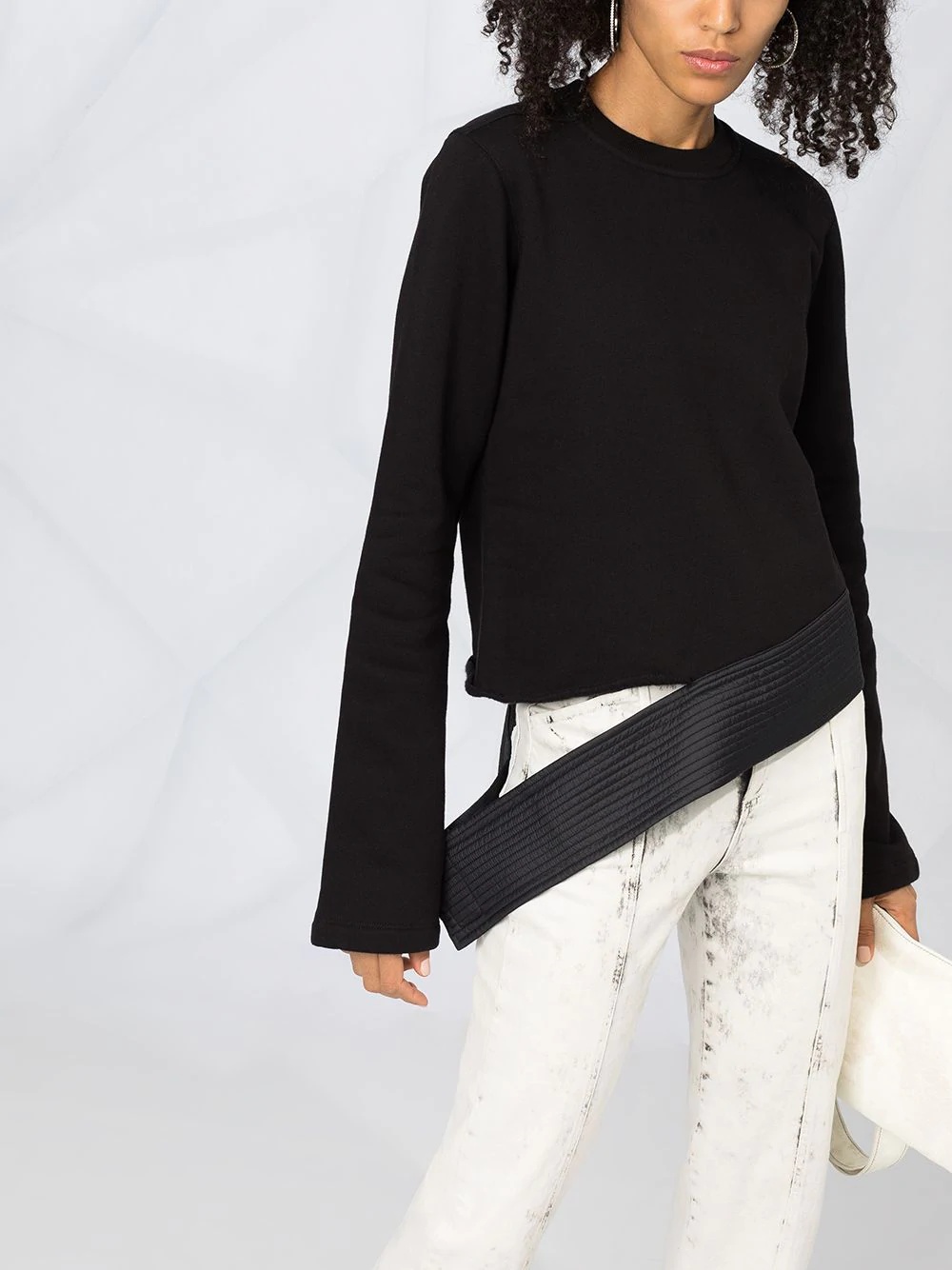 asymmetric long-sleeved top - 3