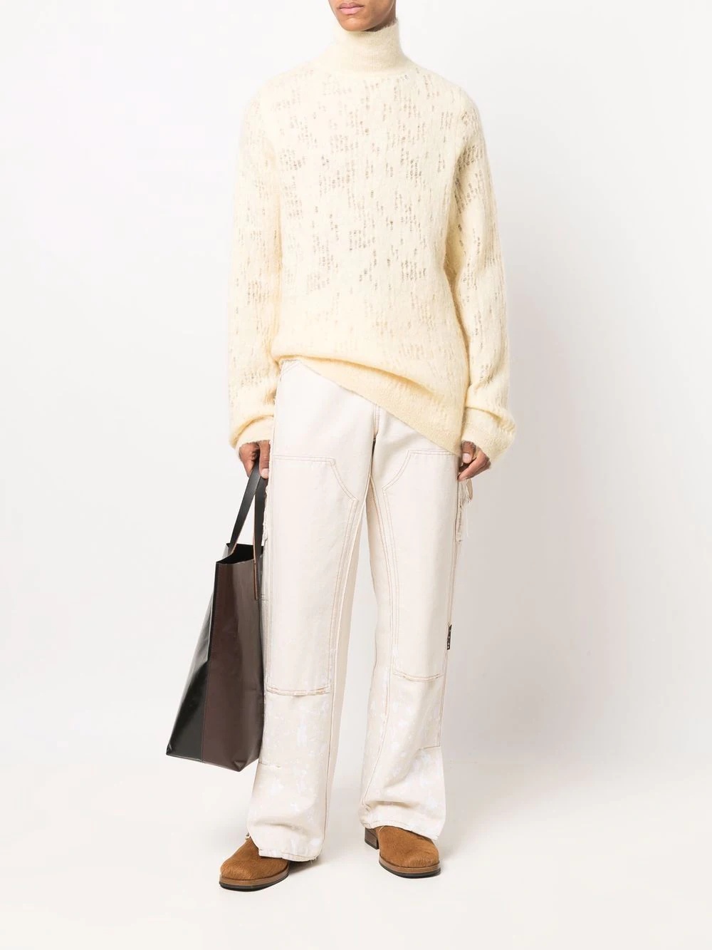 textured roll-neck jumper - 2