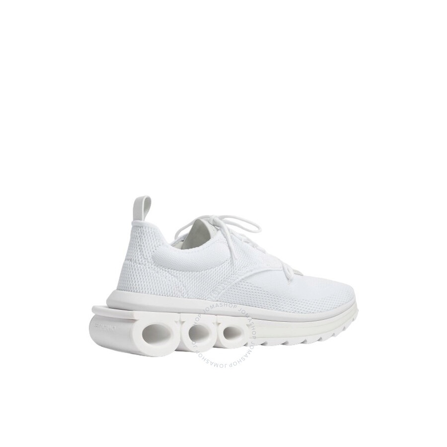 Ferragamo White Nima Technical Knit Running Sneakers - 3