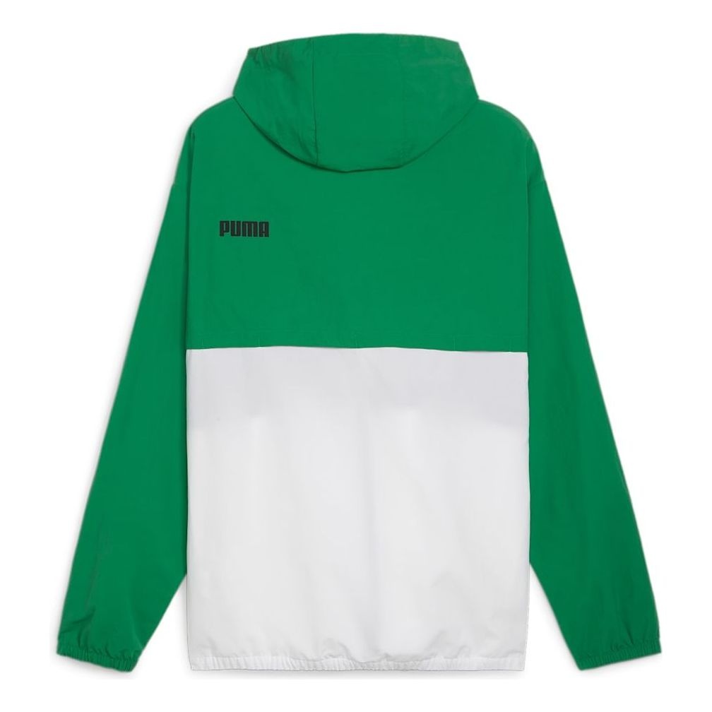 PUMA Hooded Windbreaker Jacket 'Black Green' 675387-86 - 2