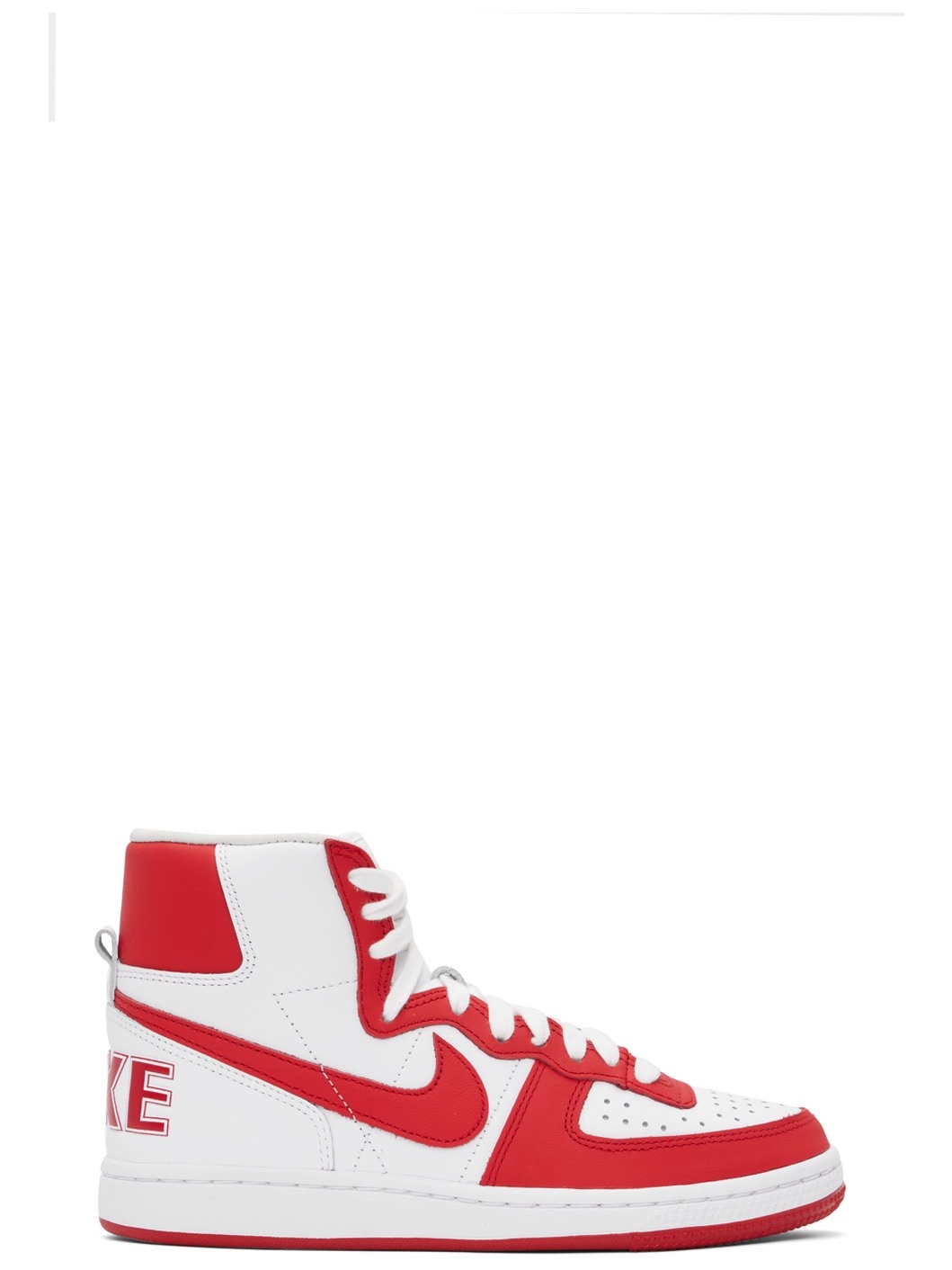 Red & White Nike Edition Terminator High Sneakers - 1