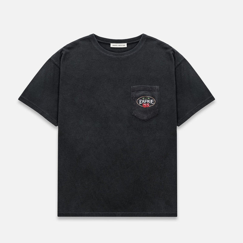 Duke Ranch Cherry Vintage Black T-Shirt 1