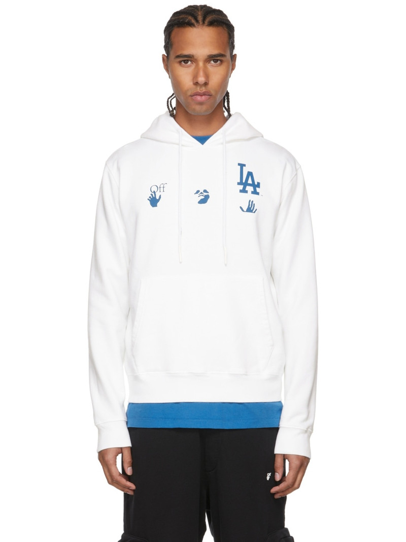 White MLB Edition LA Dodgers Hoodie - 1