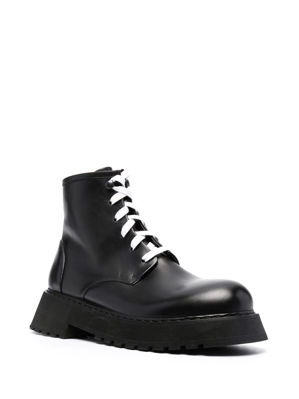 lace-up leather ankle boots - 2