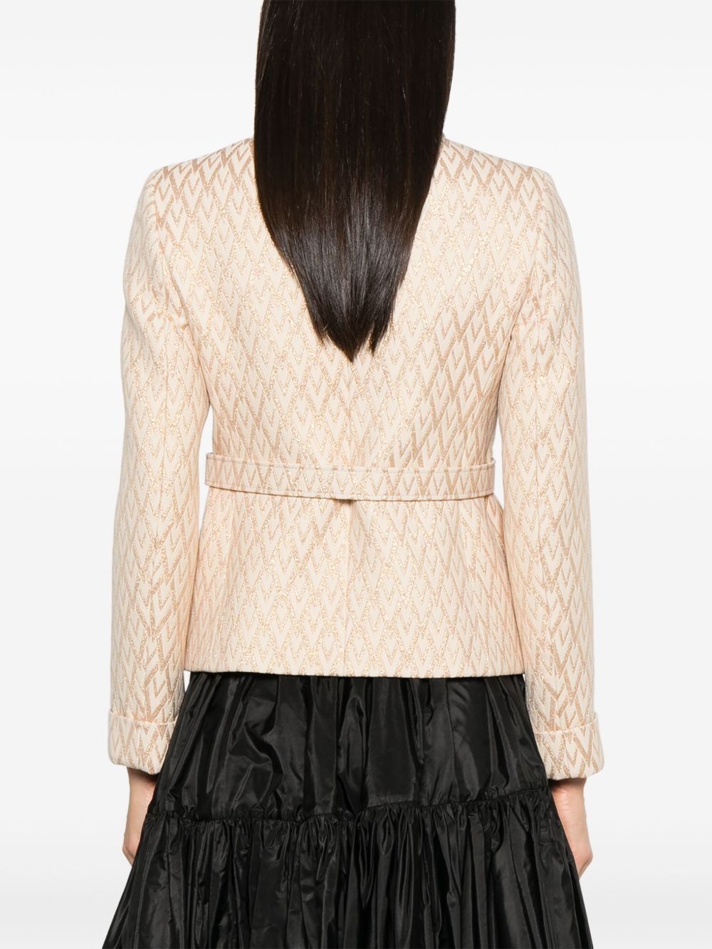 lurex-jacquard jacket - 4