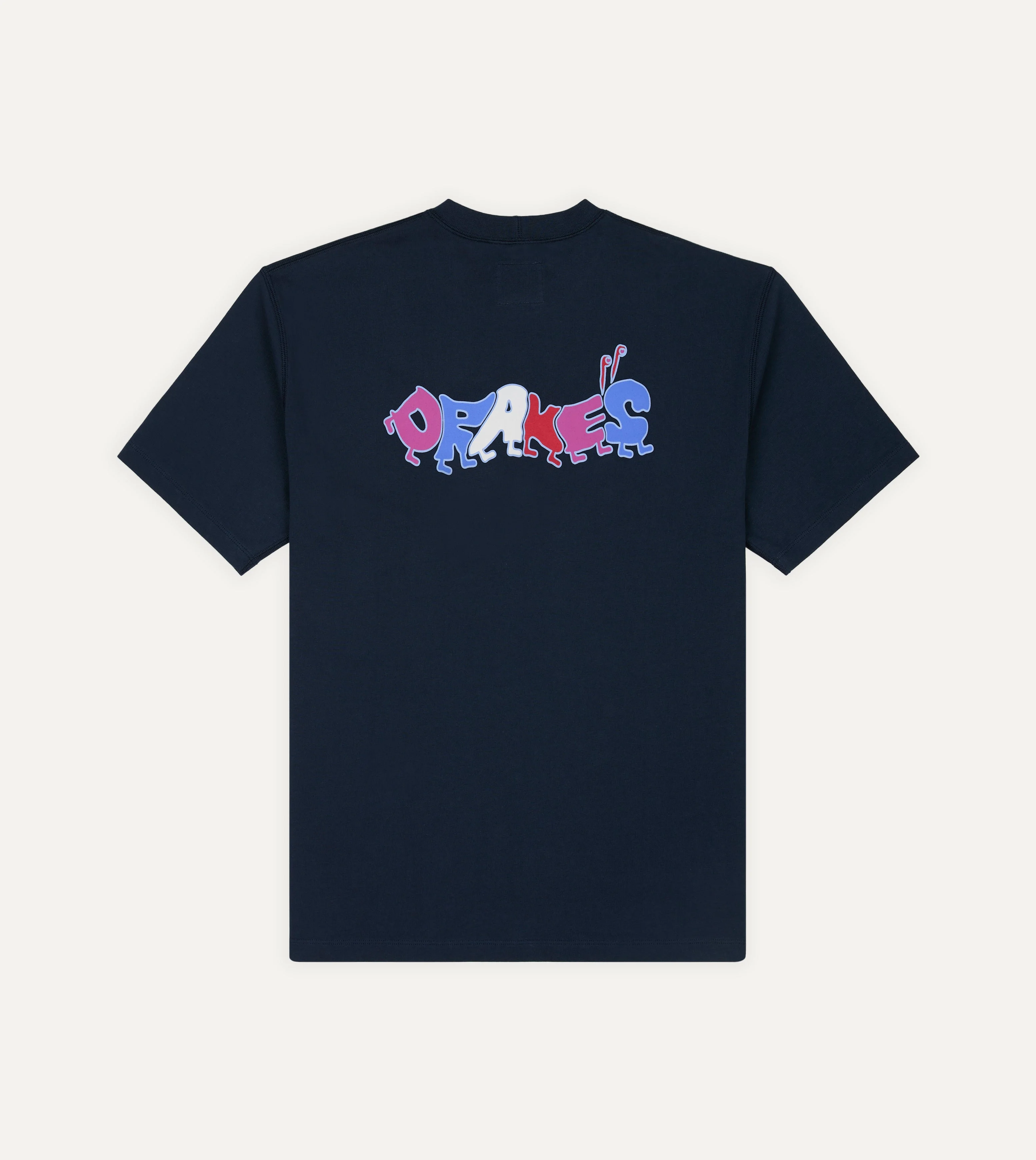 Navy 'Caterpillar' Print Short-Sleeve Hiking T-Shirt - 1