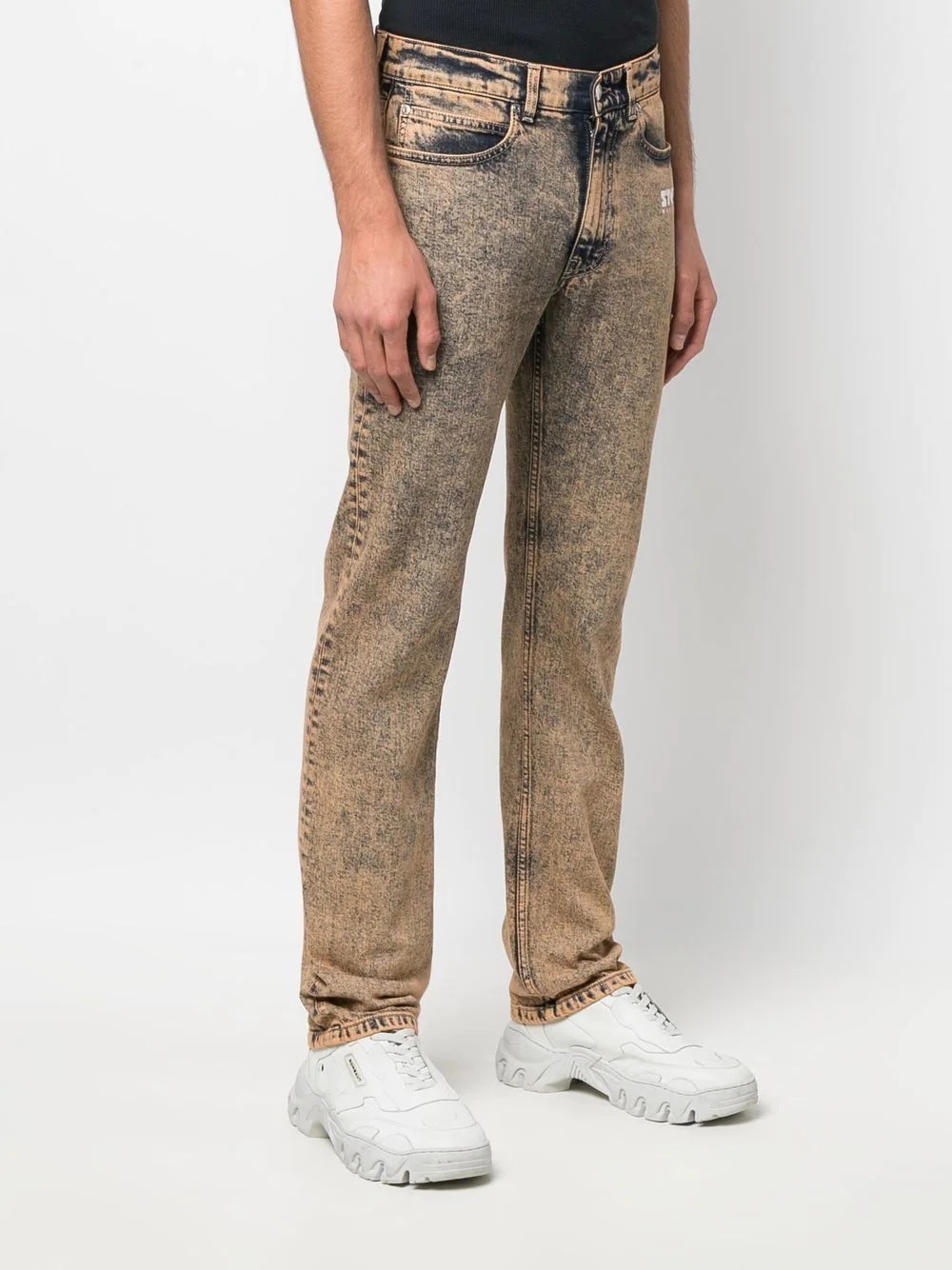 logo-print straight-leg jeans - 4