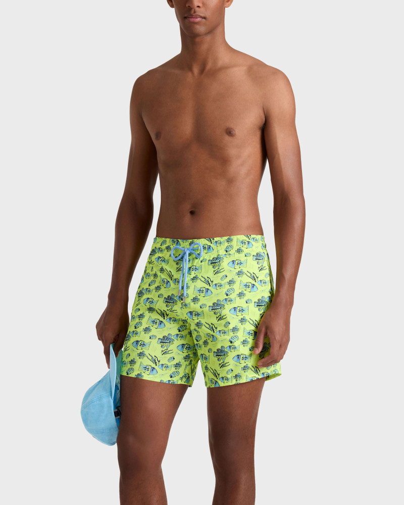 Vilebrequin MEN ULTRA-LIGHT AND PACKABLE SWIM TRUNKS FISHIES DRAWING outlook