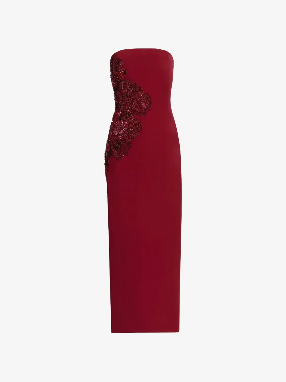 strapless maxi dress - 1