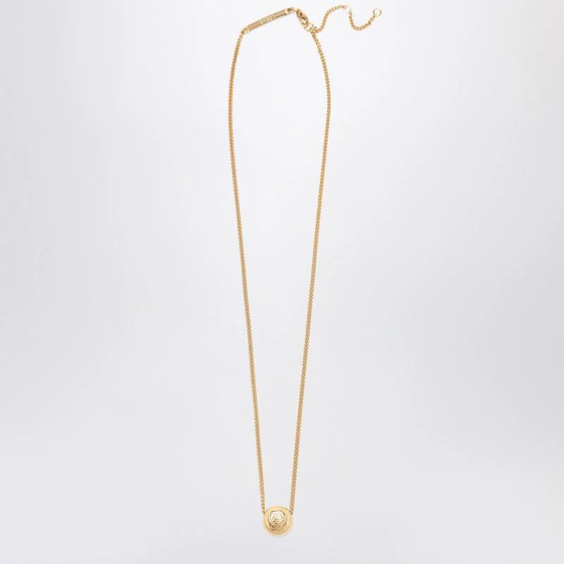 Loewe Anagram Pebble Necklace In Gold-Plated - 1