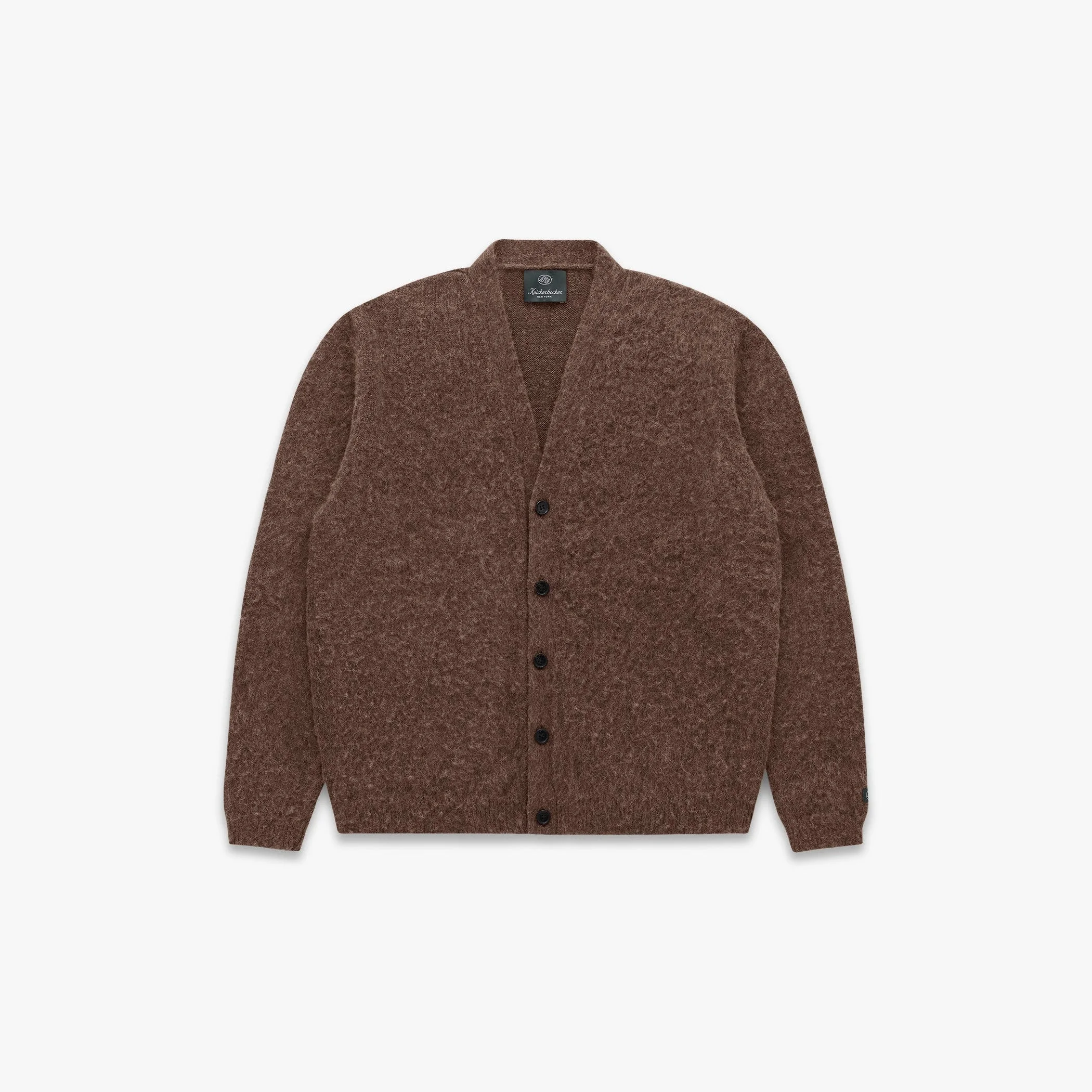 Amos Alpaca Cardigan Brown - 1