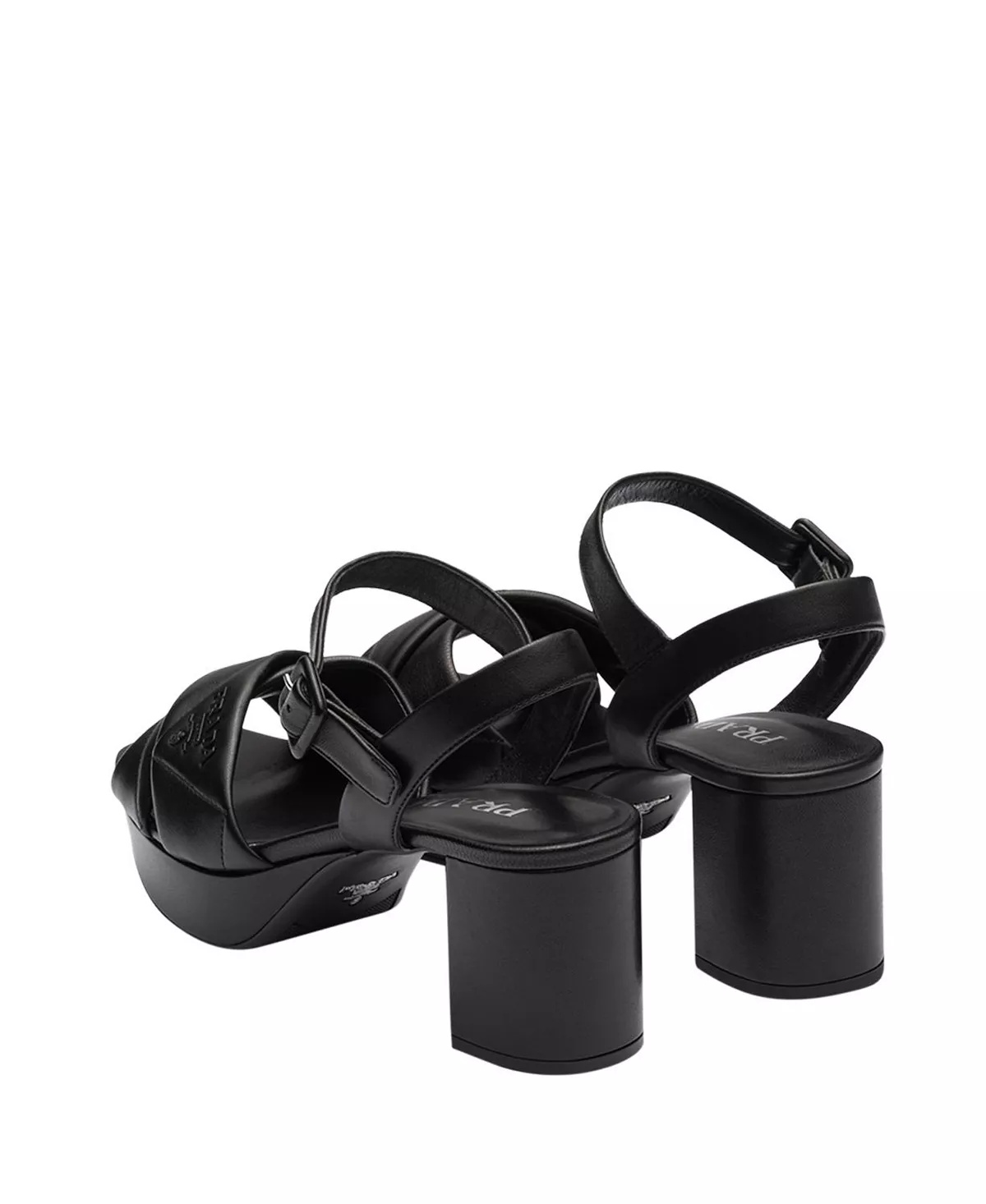 Women's Quilted Nappa Leather Platform Sandals - 4