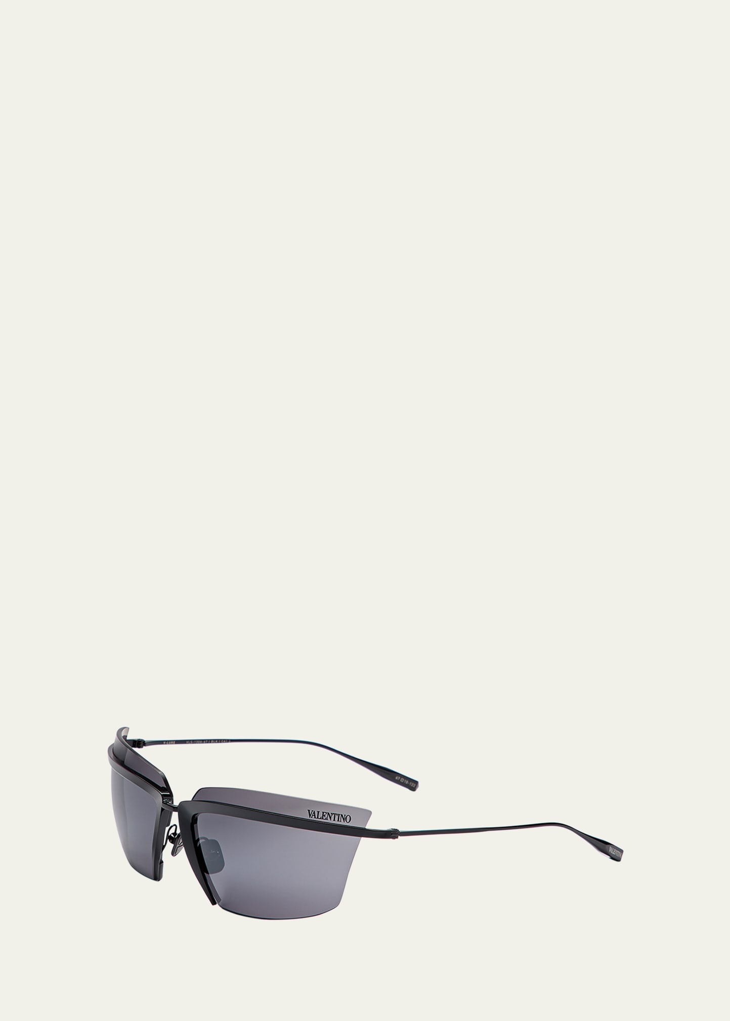 V-Lure Rimless Acetate & Titanium Cat-Eye Sunglasses - 2