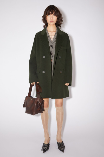 Acne Studios Double-breasted belted jacket - Forest green outlook