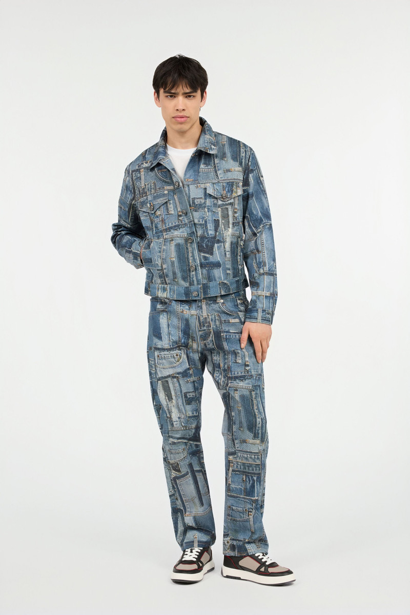 Roberto Cavalli Capsule Collection Patchwork Denim Jacket outlook