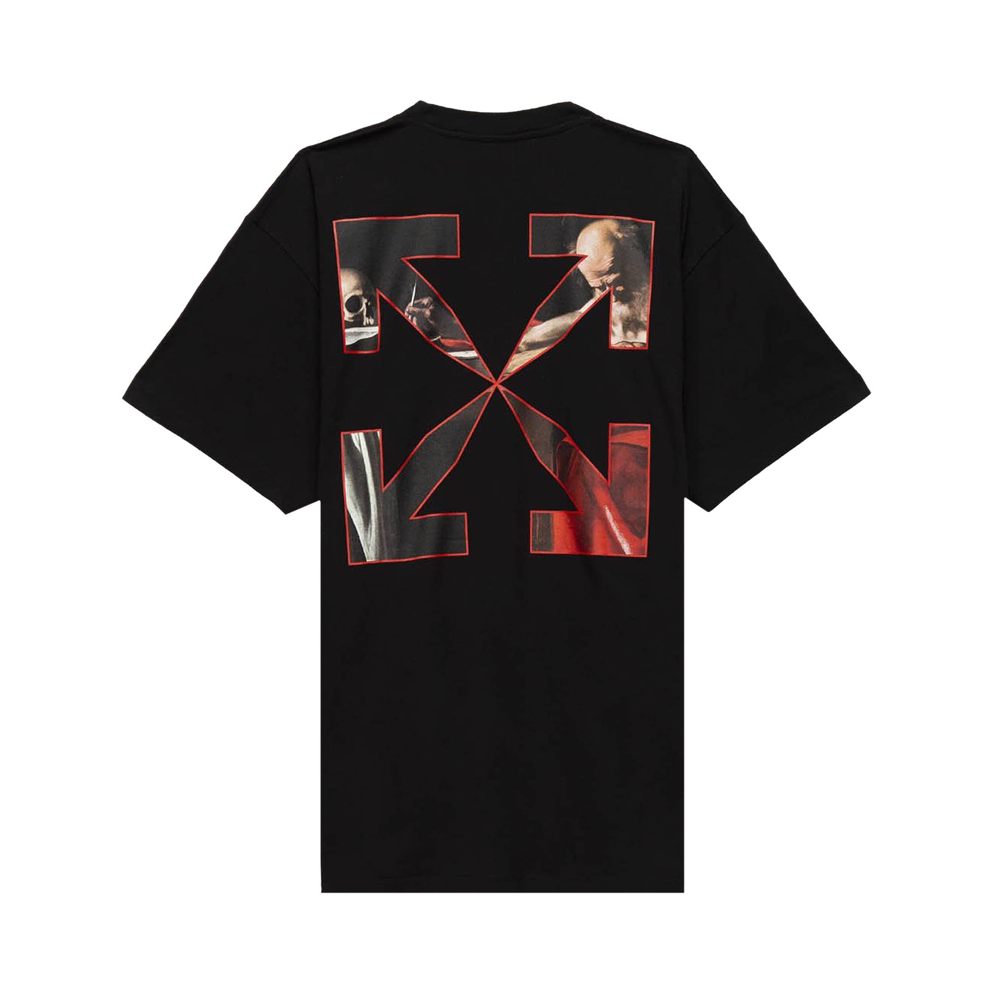 Off-White Caravaggio Short-Sleeve Over Tee 'Black/Red' - 2
