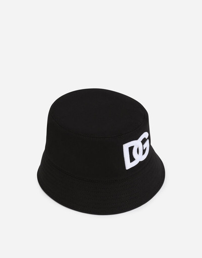 Dolce & Gabbana Cotton bucket hat with DG embroidery outlook