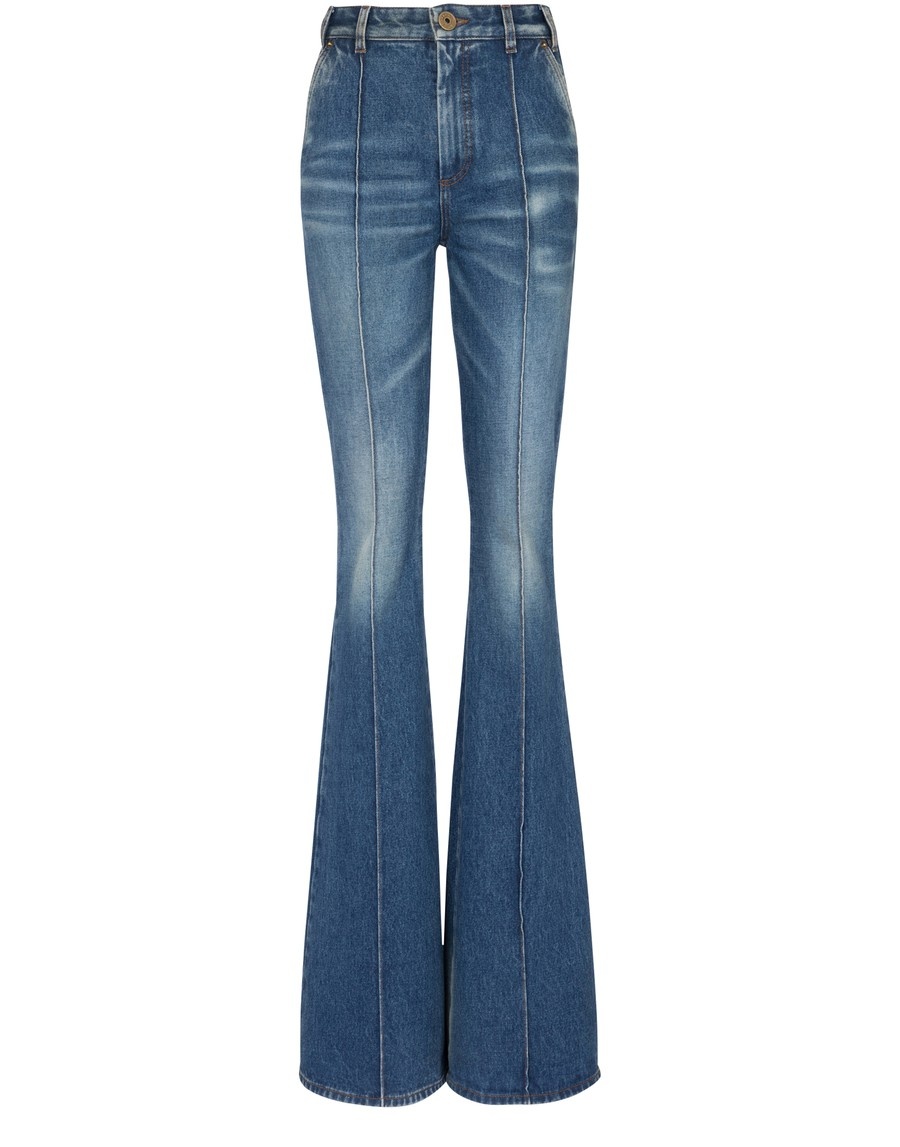 Flared denim jeans - 1