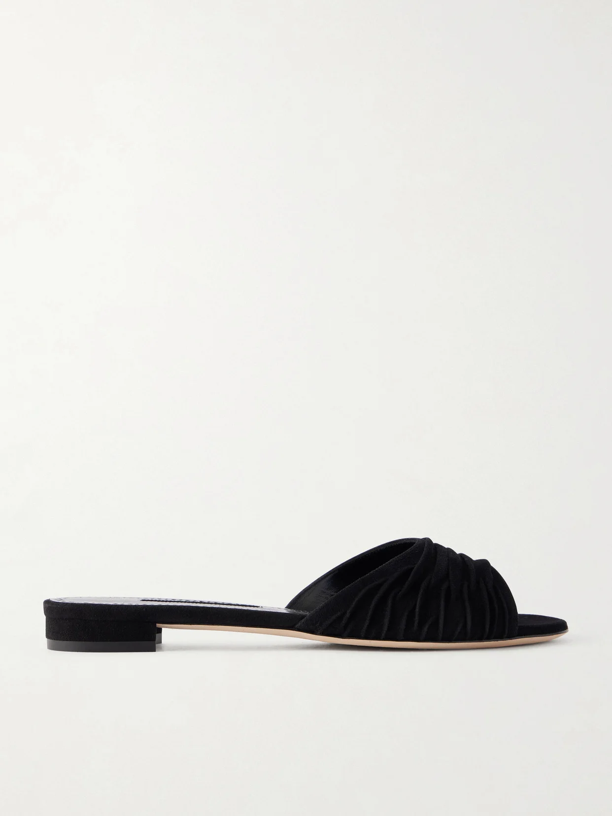Pirua 10 Pleated Suede Sandals - 1