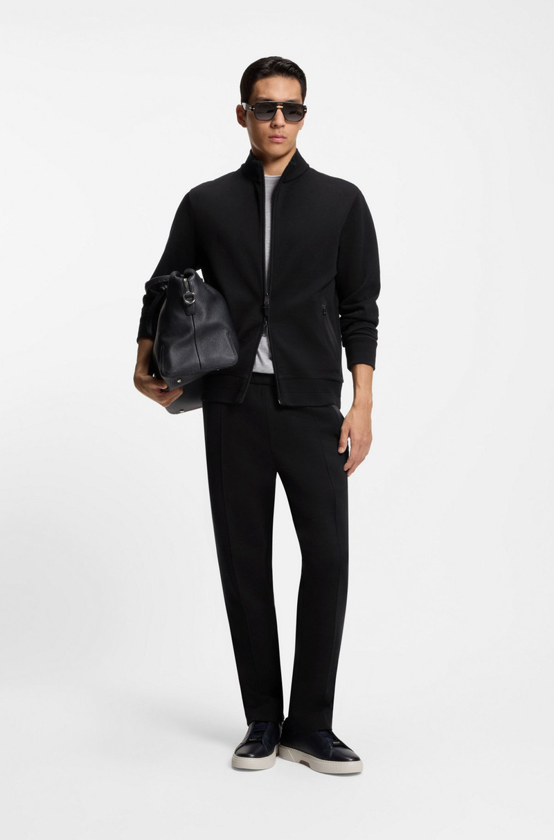 BOSS COTTON-BLEND TRACKSUIT BOTTOMS IN A REGULAR FIT outlook