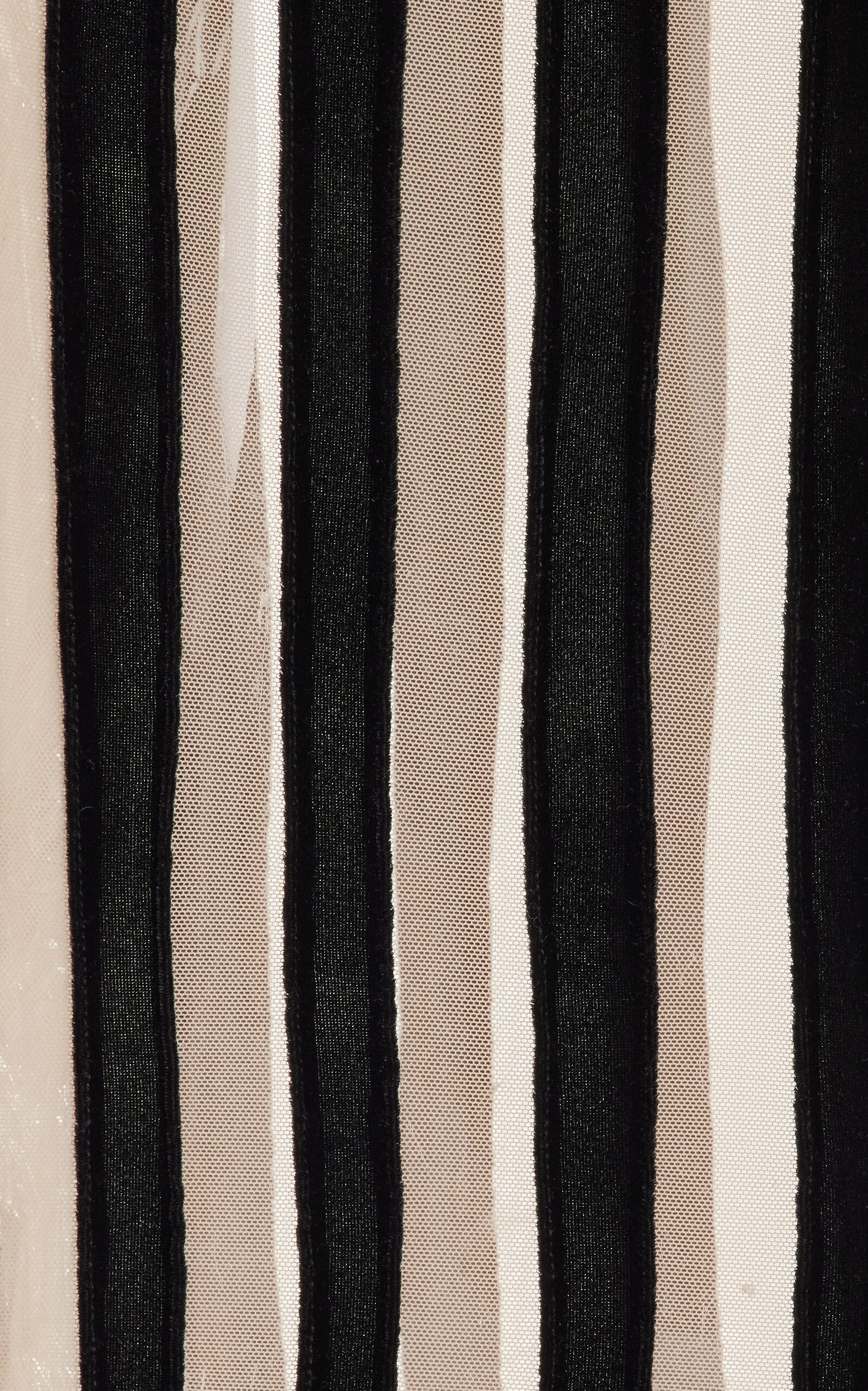 Striped Velvet Midi Dress black - 5