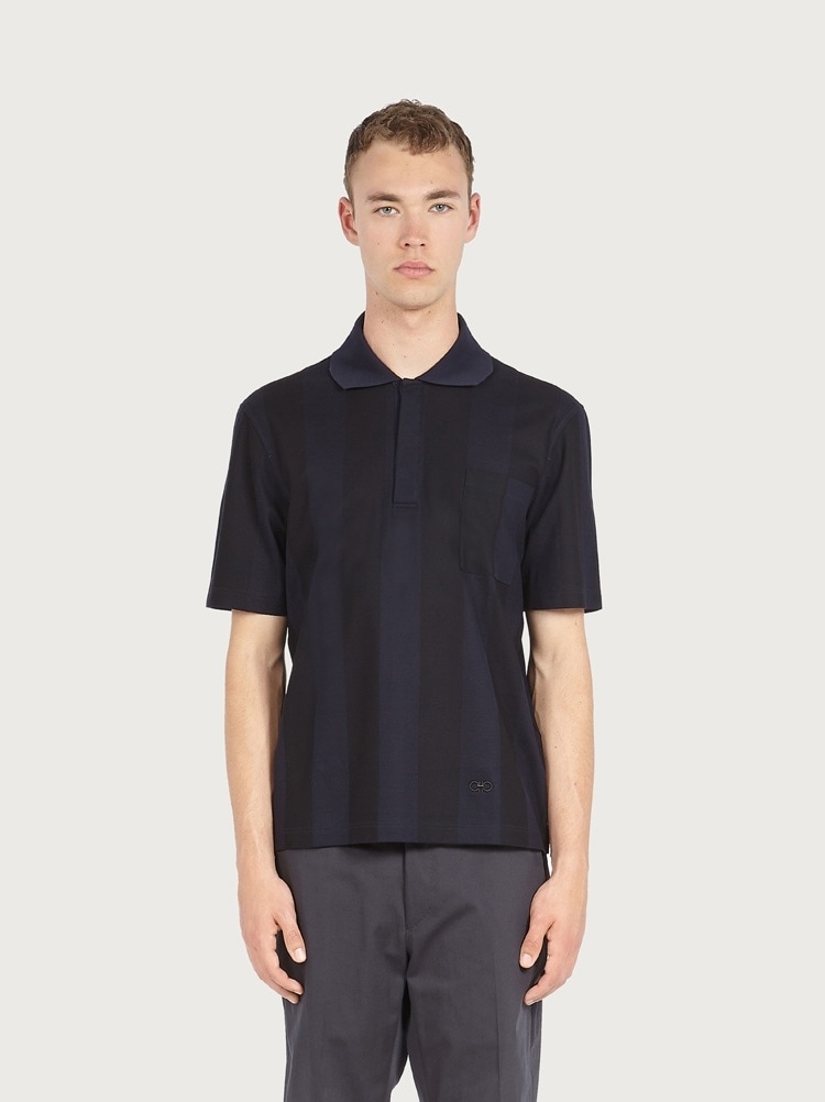 DUAL TONE STRIPED POLO - 2