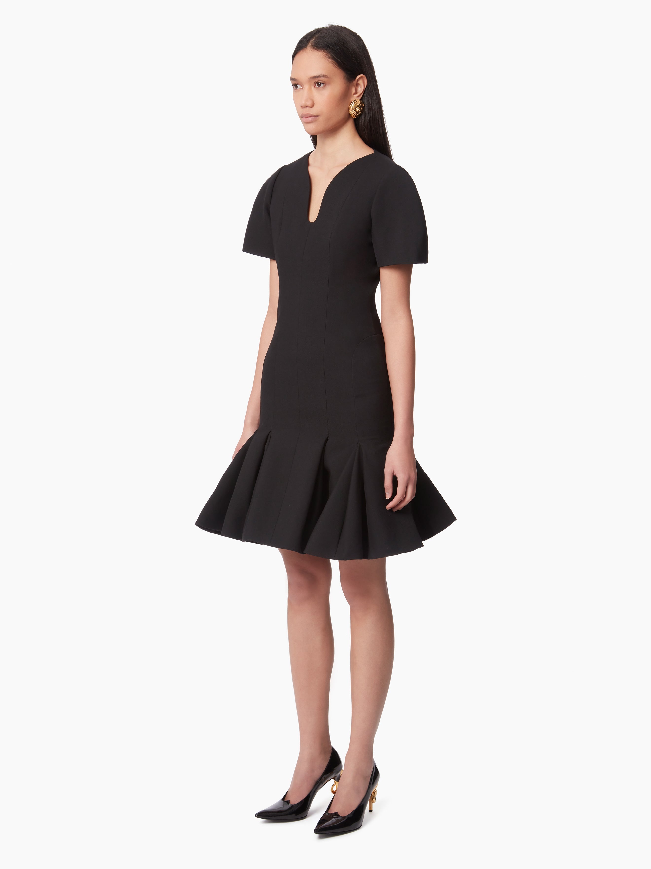 PEPLUM DRESS IN WOOL - 2