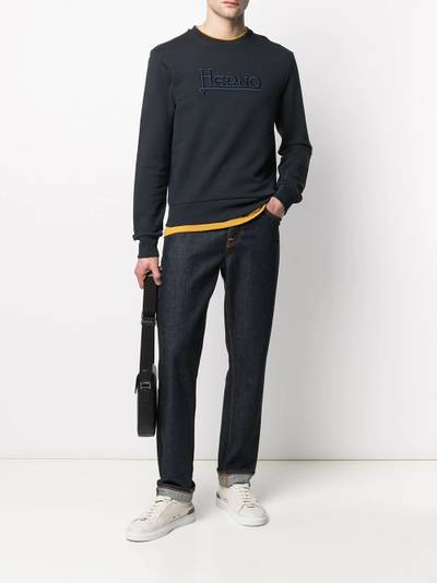 Herno logo-embroidered sweatshirt outlook