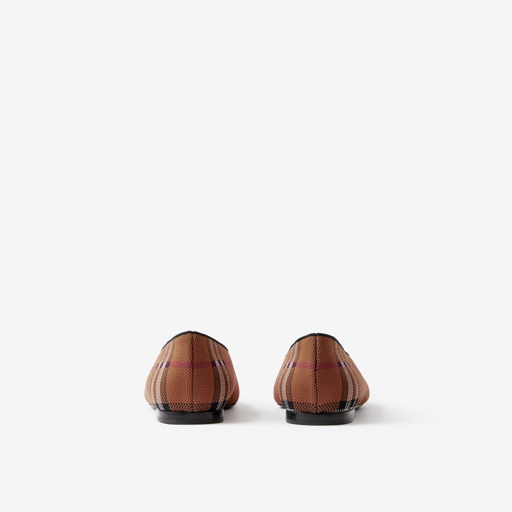 Vintage Check Point-toe Ballerinas - 3