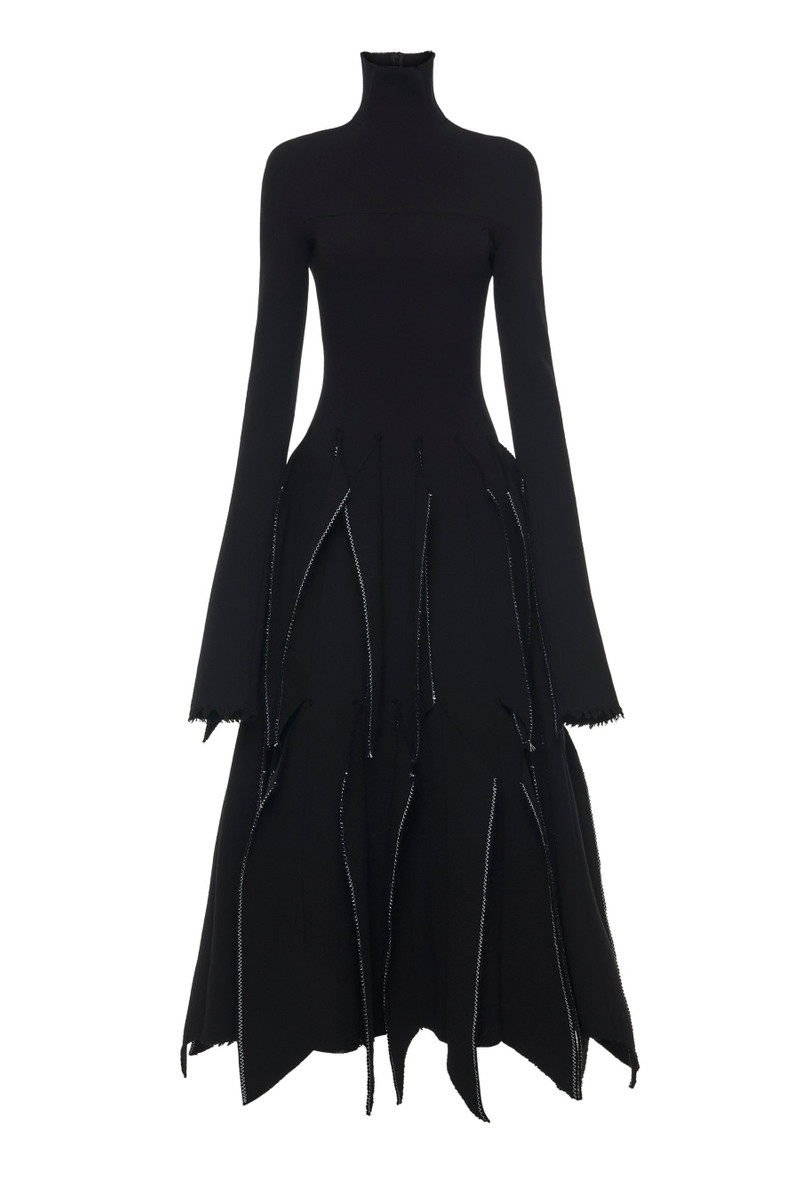 DRESS WITH PANELS BLACK 7