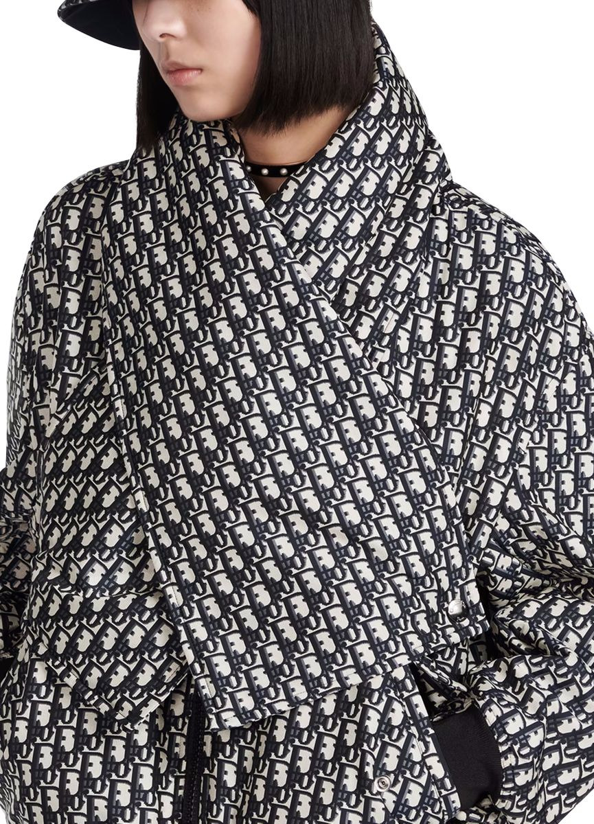 Bomber Jacket with Criss Cross Collar - 4
