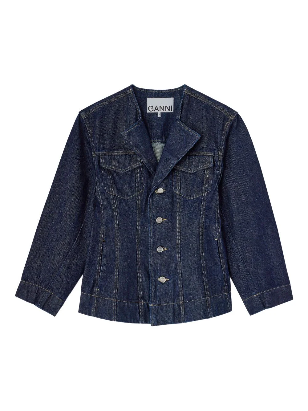 buttoned denim jacket - 1