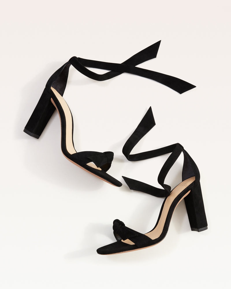 CLARITA BLOCK 90 SUEDE BLACK - 3