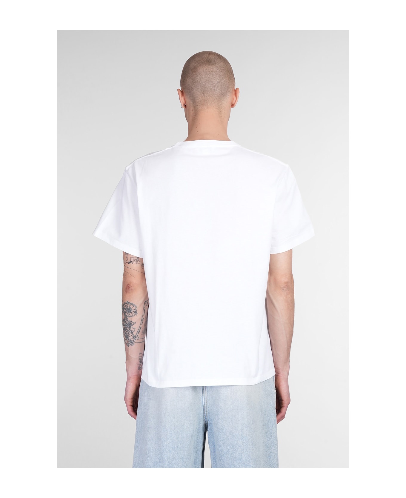T-shirt In White Cotton - 3