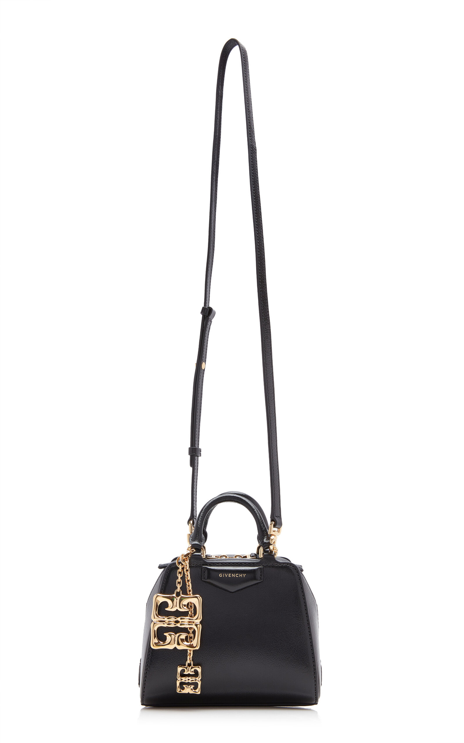 Mini Antigona Cube Leather Top Handle Bag black - 6